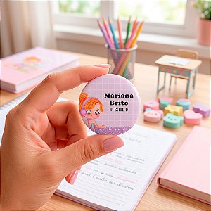 Botton Escolar Personalizado Broche De Identificação