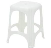 BANQUETA PLASTICA NITEROI BRANCA  TRAMONTINA