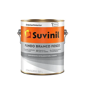 SUVINIL FUNDO NIVELADOR PARA MADEIRA 3,6 L BRANCO FOSCO