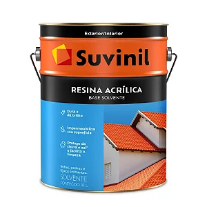 SUVINIL RESINA ACRÍLICA BASE SOLVENTE BRILHANTE INCOLOR 18L