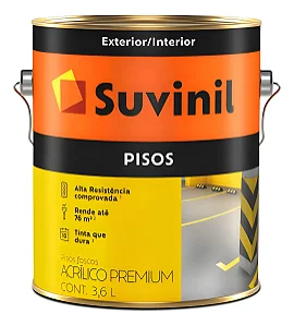SUVINIL ACRÍLICO PREMIUM PISO FOSCO BRANCO NEVE 3,6L
