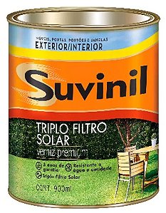SUVINIL VERNIZ TRIPLA PROTEÇÃO BASE SOLVENTE BRILHANTE 0,9L IMBUIA