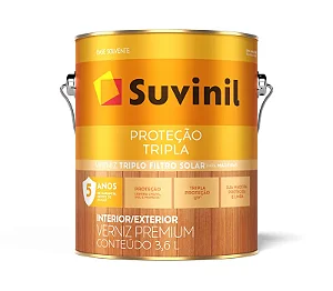 SUVINIL VERNIZ TRIPLA PROTEÇÃO BASE SOLVENTE BRILHANTE 3,6L MOGNO