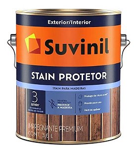 SUVINIL VERNIZ PREMIUM STAIN PROTETOR ACETINADO 3,6L NATURAL