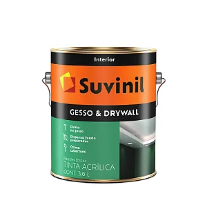 SUVINIL TINTA PARA GESSO E DRYWALL 3,6L BRANCA