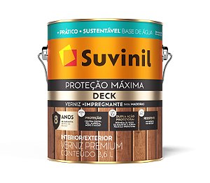 SUVINIL VERNIZ PROTEÇÃO MÁXIMA DECK ACETINADO 3,6L NATURAL