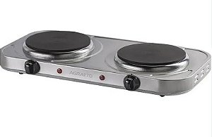 Fogao eletrico de mesa 2 pratos 220v 2000w agratto