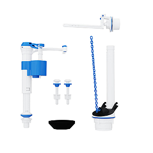 KIT COMPLETO UNIVERSAL PARA CAIXA ACOPLADA COM ACIONAMENTO LATERAL BLUKIT