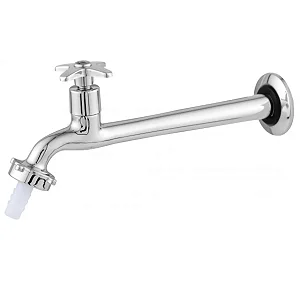 TORNEIRA PARA COZINHA DE PAREDE PEVILON TURIM CROMADA - BICA FIXA
