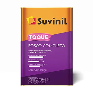 SUVINIL ACRÍLICO PREMIUM TOQUE FOSCO COMPLETO 18L BRANCO NEVE