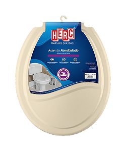 ASSENTO OVAL ALMOFADADO PRIME HERC BEGE