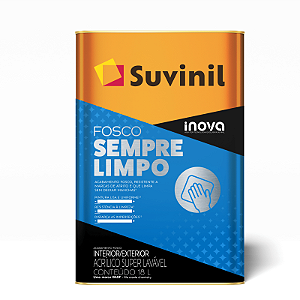 SUVINIL ACRÍLICO PREMIUM INOVA FOSCO SEMPRE LIMPO 18L BRANCO NEVE