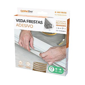 VEDA FRESTAS ADESIVO TRANSPARENTE 7  9MM 6M COMFORTDOOR