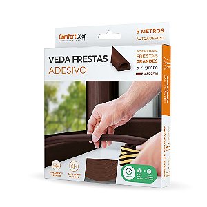 VEDA FRESTAS PRETO 4MM 6M COMFORTDOOR