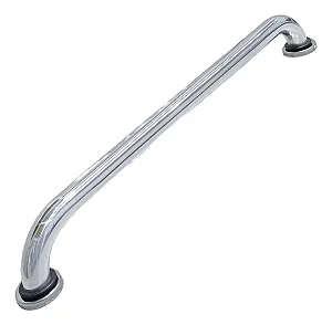 BARRA DE APOIO EM METAL CROMADA 80CM