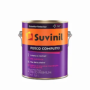 TINTA ACRÍLICA SUVINIL FOSCO COMPLETO BASE A2 3,2L