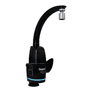 TORNEIRA ELETRONICA ZAGONEL PRIMA TOUCH 220V 5500W BLACK PAREDE  BANCADA