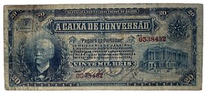 Cédula Antiga do Brasil 20 Mil Réis 1907