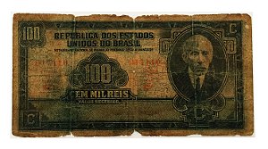 Cédula Antiga do Brasil 100 Mil Réis 1936