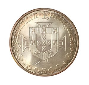 Moeda Antiga de Portugal 50 Escudos 1969 - Vasco da Gama
