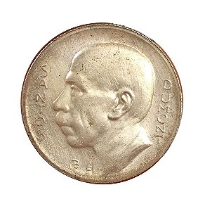 Moeda Antiga do Brasil 5000 Réis 1936 - Santos Dumont