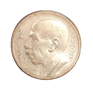 Moeda Antiga do Brasil 5000 Réis 1936 - Santos Dumont