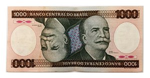 Cédula Antiga do Brasil 1000 Cruzeiros 1984