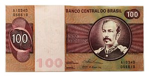 Cédula Antiga do Brasil 100 Cruzeiros 1974