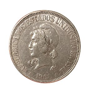 Moeda Antiga do Brasil 1000 Réis 1908