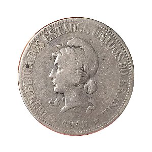 Moeda Antiga do Brasil 1000 Réis 1910