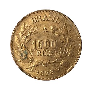 Moeda Antiga do Brasil 1000 Réis 1928