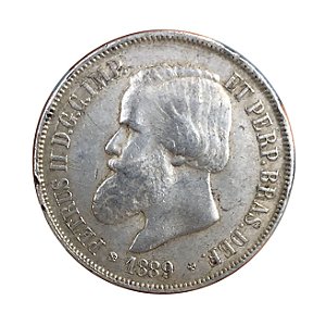 Moeda Antiga do Brasil 2000 Réis 1889