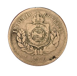 Moeda Antiga do Brasil 200 Réis 1876