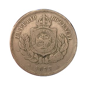 Moeda Antiga do Brasil 200 Réis 1875