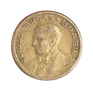 Moeda Antiga do Brasil 20 Centavos de Cruzeiro 1943 - Getúlio Vargas