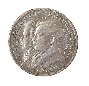 Moeda Antiga do Brasil 2000 Réis 1922 - 1º Centenário da Independência do Brasil