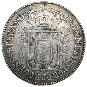 Moeda Antiga do Brasil Colonial 960 Réis 1810 B - REGENES