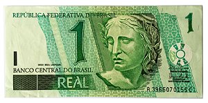 Cédula Antiga do Brasil 1 Real 2003
