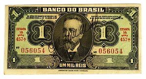 Cédula Antiga do Brasil 1 Cruzeiro 1944