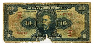 Cédula Antiga do Brasil 10 Mil Réis 1942