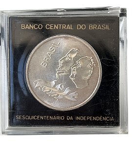 Moeda Antiga do Brasil 20 Cruzeiros 1972 - Sesquicentenário da Independência