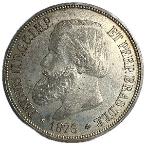 Moeda Antiga do Brasil 1000 Réis 1876