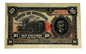 Cédula Antiga de Portugal 10 Escudos 1925