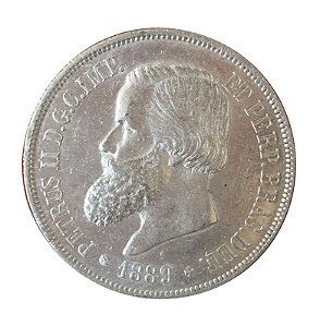 Moeda Antiga do Brasil 2000 Réis 1889