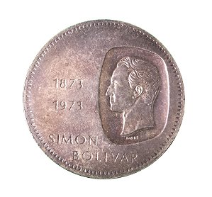 Moeda Antiga da Venezuela 10 Bolivares 1973