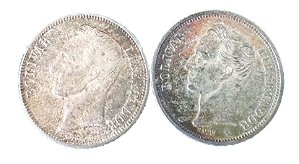 Moedas Antigas da Venezuela 1 Bolivar 1954 e 1960 (Gram 5)