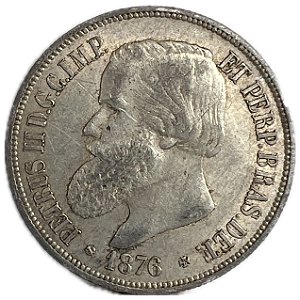 Moeda Antiga do Brasil 1000 Réis 1876