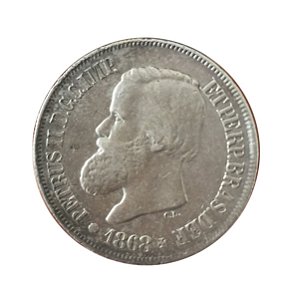 Moeda Antiga do Brasil 500 Réis 1868