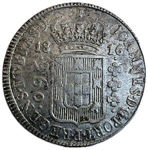 Moeda Antiga do Brasil Colônia 960 Réis 1816 B