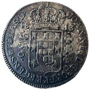 Moeda Antiga do Brasil Colônia 960 Réis 1813 B